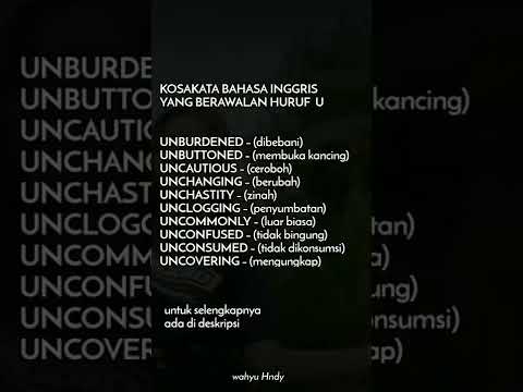 Video: Apa arti dari kata unheralded dalam bahasa inggris