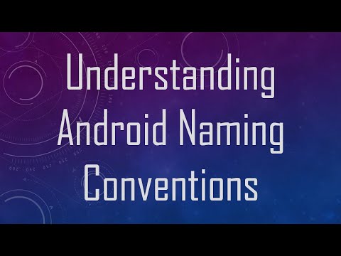 Understanding Android Naming Conventions