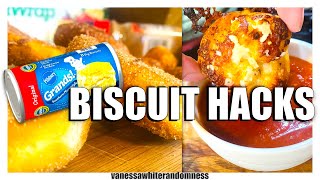 4 CANNED BISCUIT HACKS | EASY AND KID FRIENDLY!