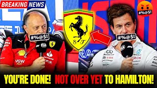 🏁🔥FERRARI COLLAPSING After Toto Wolff's SURPRISING STATEMENT AND DISCUSSION WITH Frederic Vasseur!