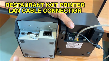 RESTAURANT KOT PRINTER IN LAN CABLE CONNECTION Raintech POS Billing software Billing Software
