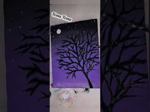 شجرة في هدوء الليل         