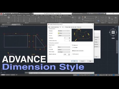 #7 | AutoCAD | Advance Settings of DIMENSION STYLE MANAGER [ALFA DESIGN ...