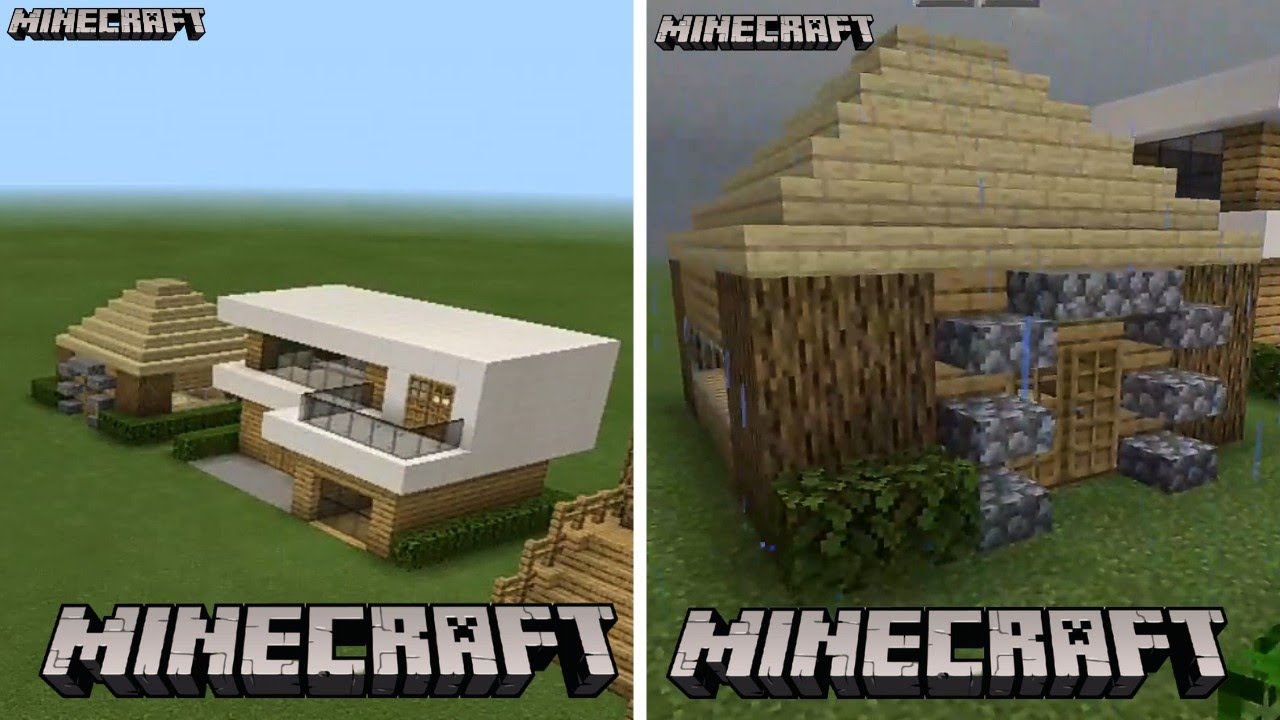 Minecraft güzel ve çok kolay ev yapımı YouTube