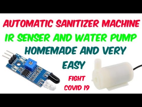 Automatic hand sanitizer dispenser [[ Homemade and make very easy