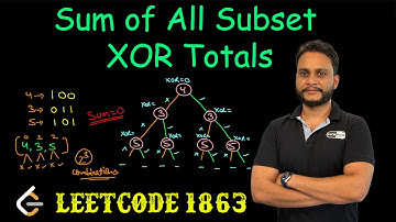Sum of All Subset XOR Totals | Leetcode 1863