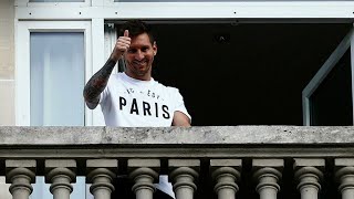 Football : Lionel Messi accueilli royalement à Paris pour signer avec le PSG • FRANCE 24