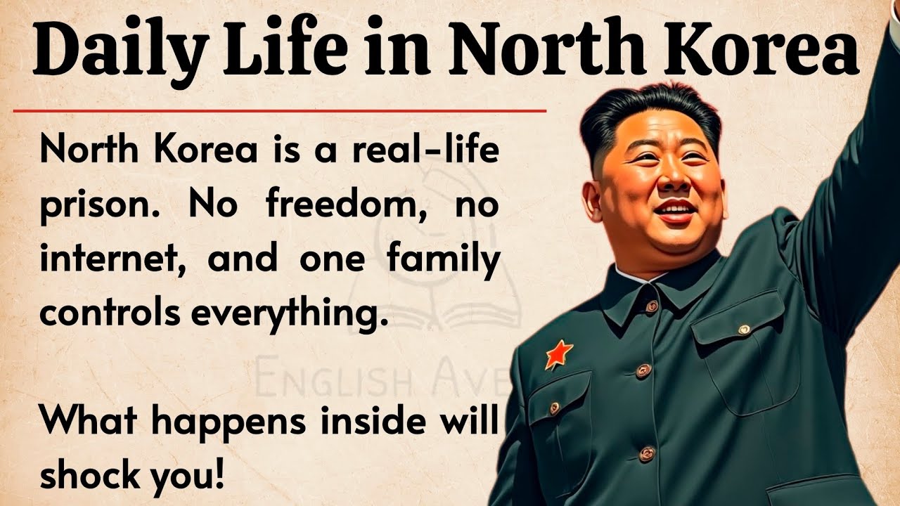 Outline Video Daily Life in North Korea || Learn English Through Story Level 3 π₯ || English Listening Practice β