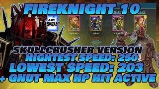 INSANE BUDGET FIREKNIGHT 10 TEAM! LOW SPEEDS BUT WIN!