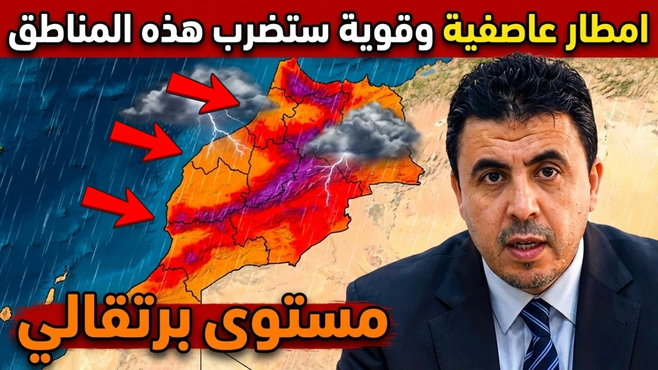 نشرة إنذارية خطيرة ❄️⛈️أمطار رعدية قوية وثلوج قاسية تضرب هذه المناطق - طقس المغرب