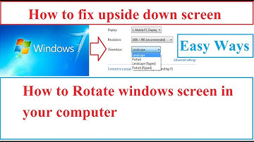 how to fix upside down screen windows 7 | how to fix upside down screen on computer