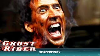 Nicolas Cage Transforms Into The Ghost Rider Ghost Rider 2007 Screenfinity