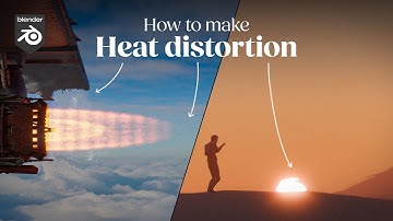 How to make Heat distortion in Blender