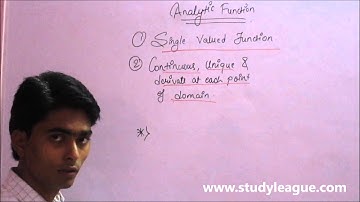 Complex Variable - Analytic Function I