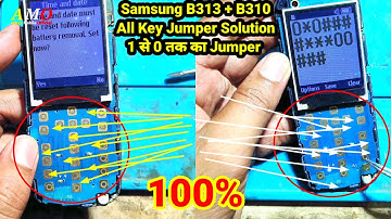 Samsung B313 Button Problem Samsung 123 Key Problem 456 Key Problem 789 key Problem *0# Key Problem