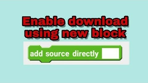 Enable download using 