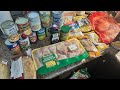Food bank haul #seniorliving #frugalliving