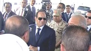 الرئيس السيسي يفتتح كوبري محور جرجا على النيل بمحافظة سوهاج