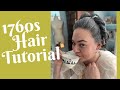 Historic Hairstyling: 18th century Twisted Crown Hair Tutorial