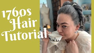 Historic Hairstyling: 18th century Twisted Crown Hair Tutorial