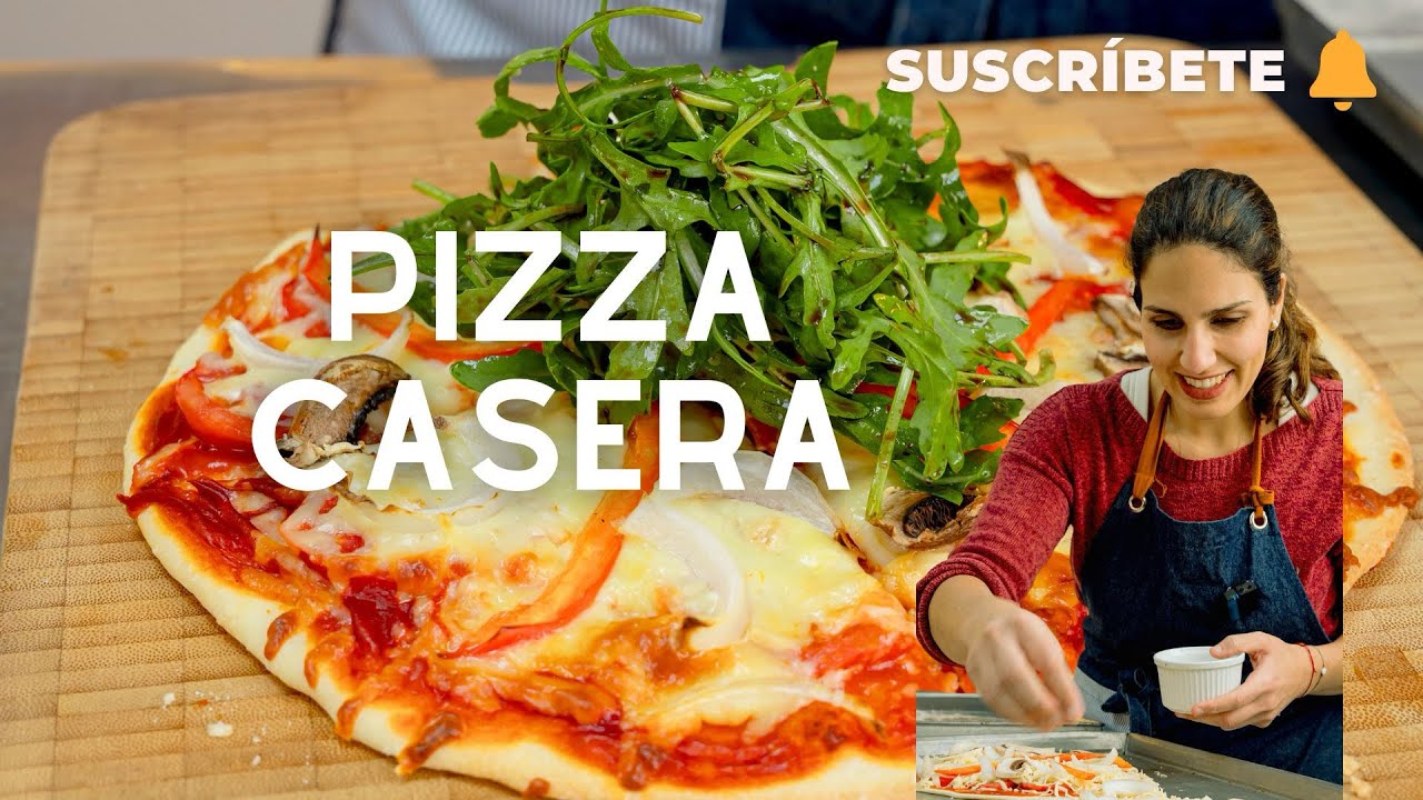 ¡PIZZA CASERA! 🍕deliciosa y súper fácil | Sandra Jarufe Pasteleria