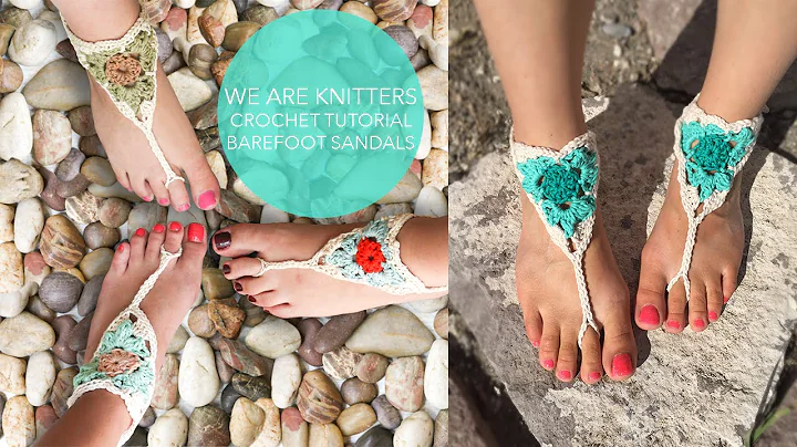 Learn how to make stylish crochet barefoot sandals