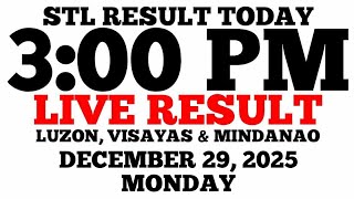 Stl Result Today 300 Pm Draw December 29 2025 Monday Stl Luzon Visayas Mindanao  Result