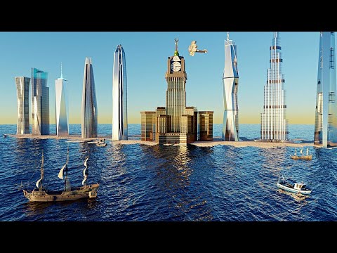 TALLEST BUILDINGS In the World - 3D Comparison