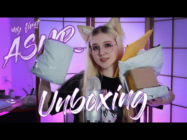 My FISRT ASMR video 😄 Boxes and fabric scratching, tapping, LEGO sounds ❤️ Sanya ASMR