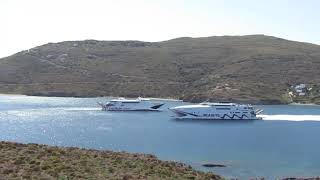 Seajets Champion Jet coming out of Andros June 2023