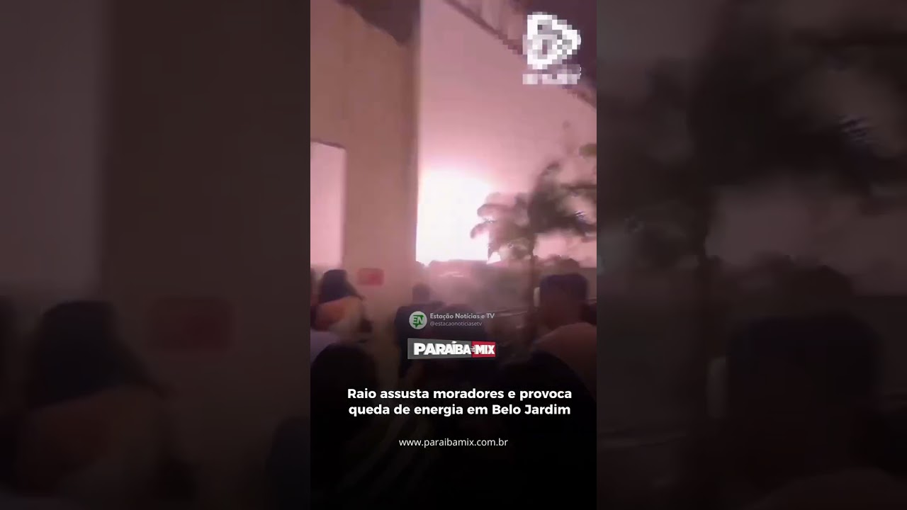 Raio assusta moradores e provoca queda de energia em Belo Jardim
