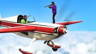 PLANES vs. GUNNERS! (GTA 5 Funny Moments)