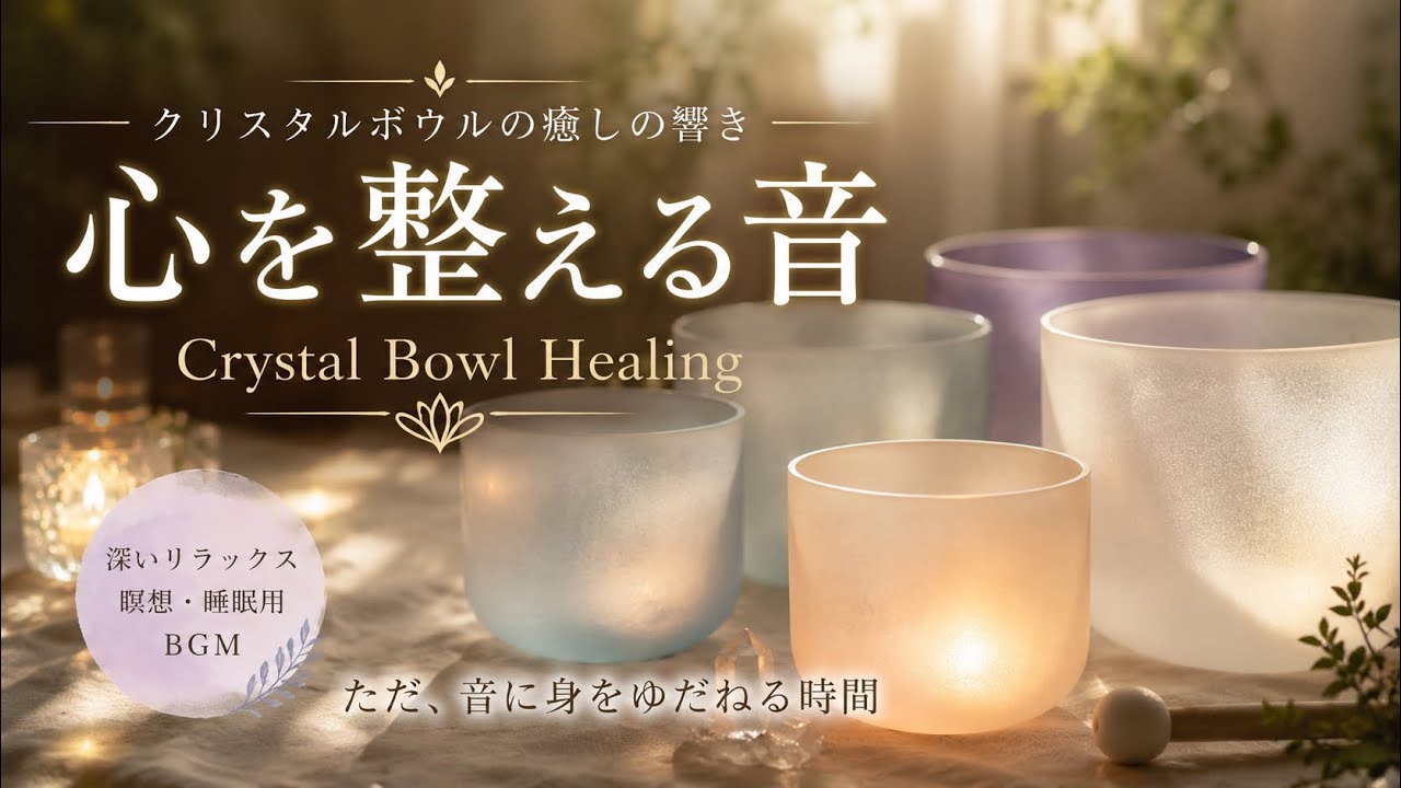 クリスタルボウル｜心を整える癒しの響き【睡眠・瞑想・リラックス