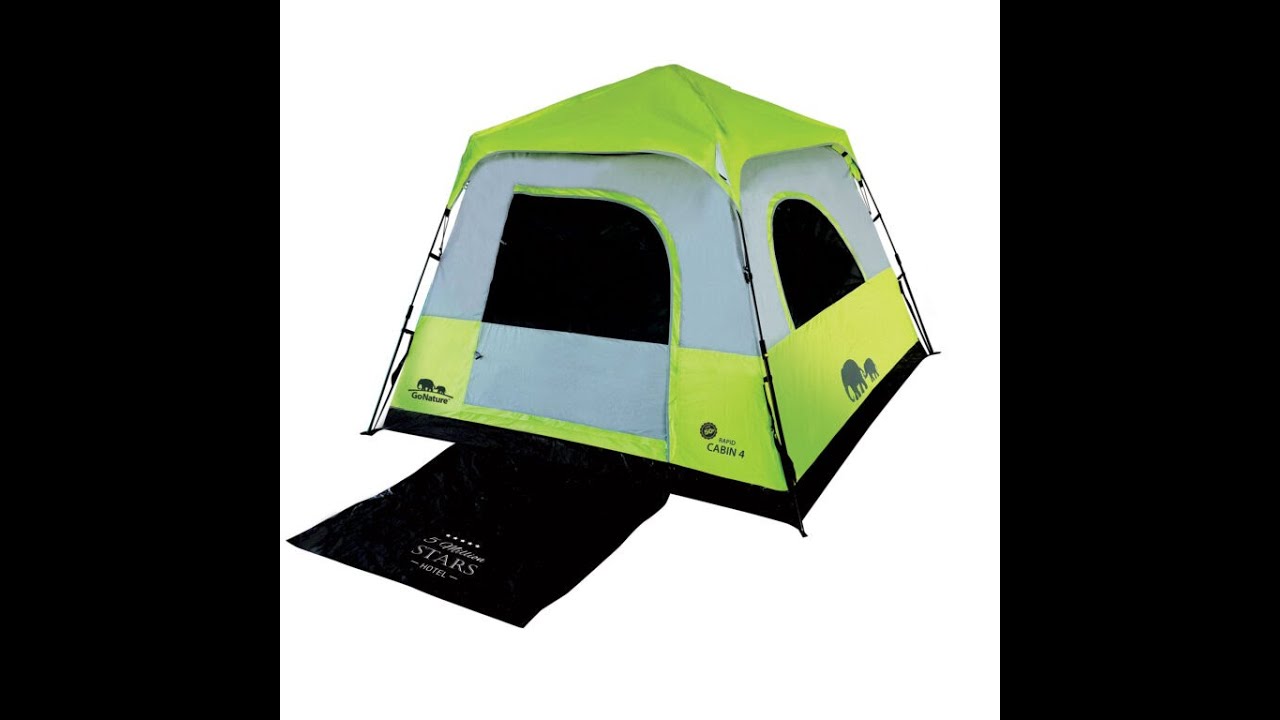 הקמת אוהל Rapid Cabin 4 - אוהל בן רגע לפתיחה מהירה של GoNature