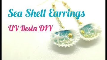 UV Resin DIY Sea Shell Earrings + IG Giveaway (closed)