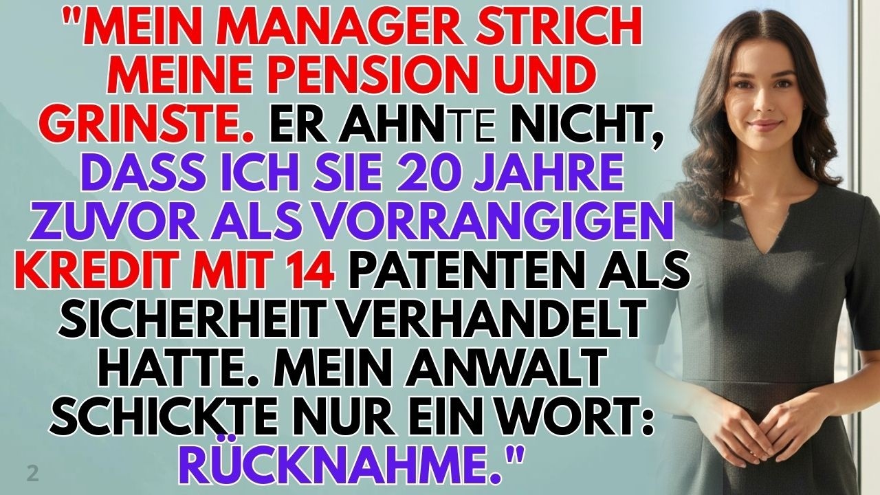 Meine Rente war ein ‚akzeptabler Verlust‘ – also nahm ich ihre Milliarden-Patente zurück 💼