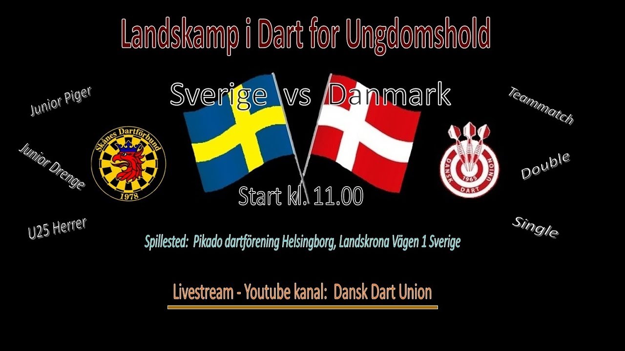 U25 Landskamp:  DAN 1  vs  SWE 1 - Holdkamp bedst af 17 sæt - FINALE