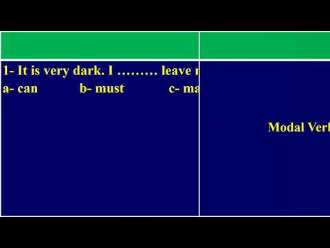 Part 1 Modal Verbs Necessity Absence Of Necessityالضرورة و غياب الضرورة