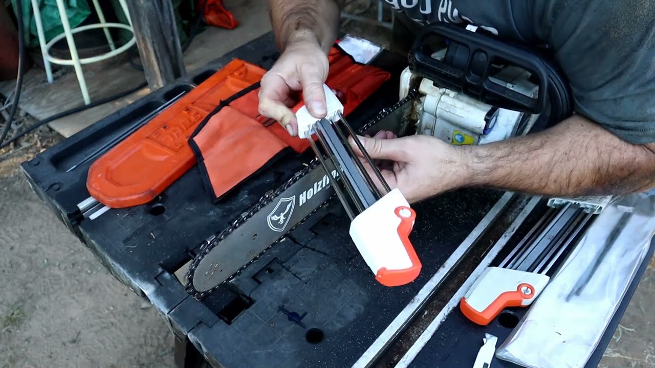 Best Chainsaw Chain Sharpening System Stihl 2 In 1 Vs Hand File YouTube