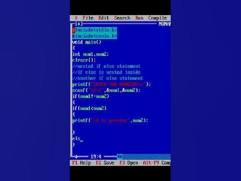 Nested if else statement in C programming - YouTube