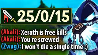 This Akali tried to counter pick me... but I'm the Rank 1 Xerath so I carry