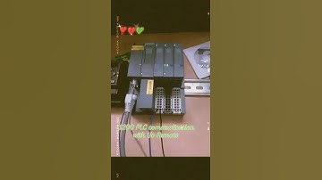 1200 PLC Communication with I/O Remote #plc #siemens #hmi #plc_programming #servocontrol #multi