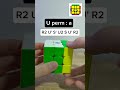 How To Finger Trick U Perm #rubikscube #tutorial