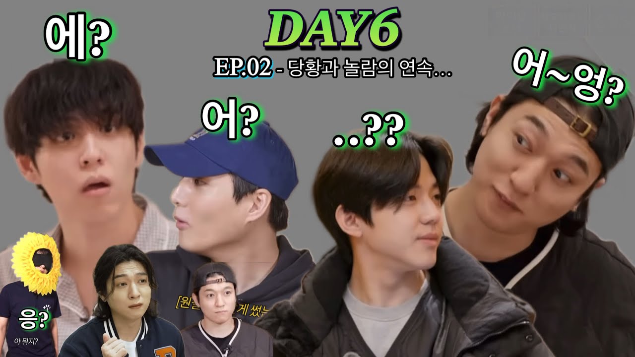 DAY6 멤버들의 당황과 놀람의 연속.. 2편‼️데환장파티🐻🦊🐰🐶 #day6 #데이식스 #성진  #영케이 #원필 #도운