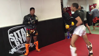 Sparring with Tongchai