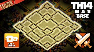 New Best Town Hall 14 (TH14) War Base Design – Anti 3-Star Design for Competitive Clan Wars!