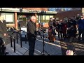 Bernie Sanders speaks during Town Meeting Day.