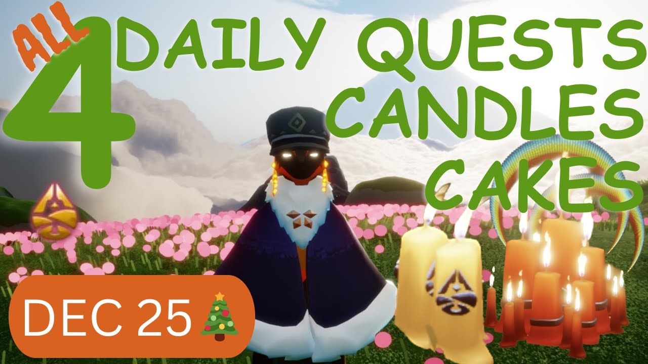 All Seasonal Candles,Quests,Treasure candles Dec 25‖ Sky Children of