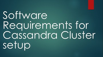 2.Software Requirements for Cassandra | Cassandra for Beginners