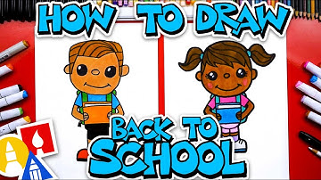 How To Draw Back To School Kid